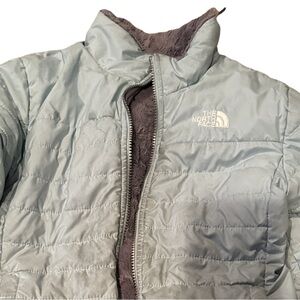 North face Coat Size 10 girls reversible